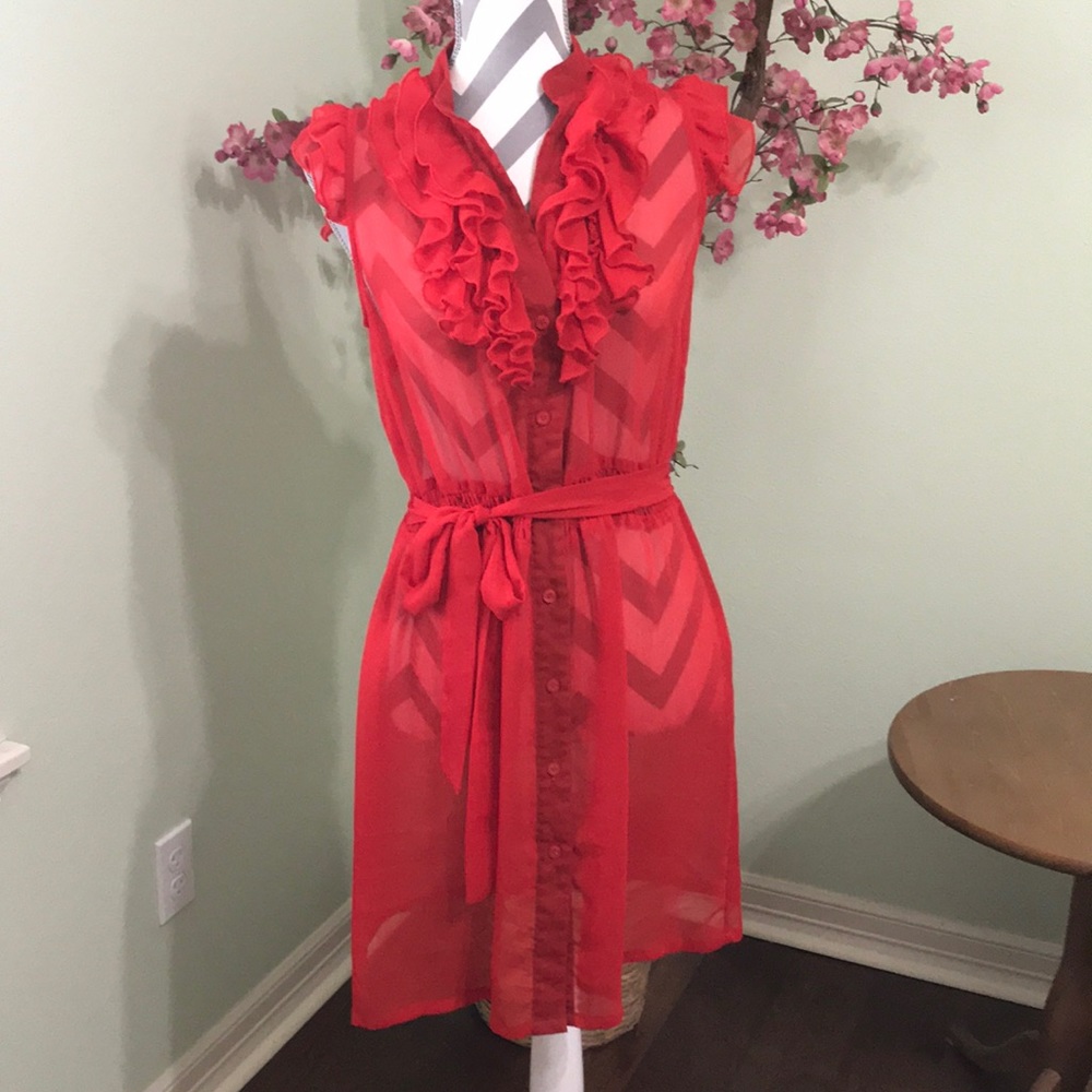 Sexy red dress